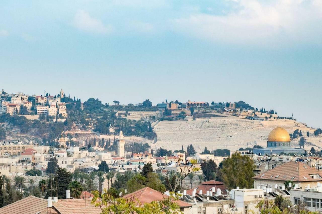 Luxury Three-Bedroom/Terrace Over Old City View القدس المظهر الخارجي الصورة